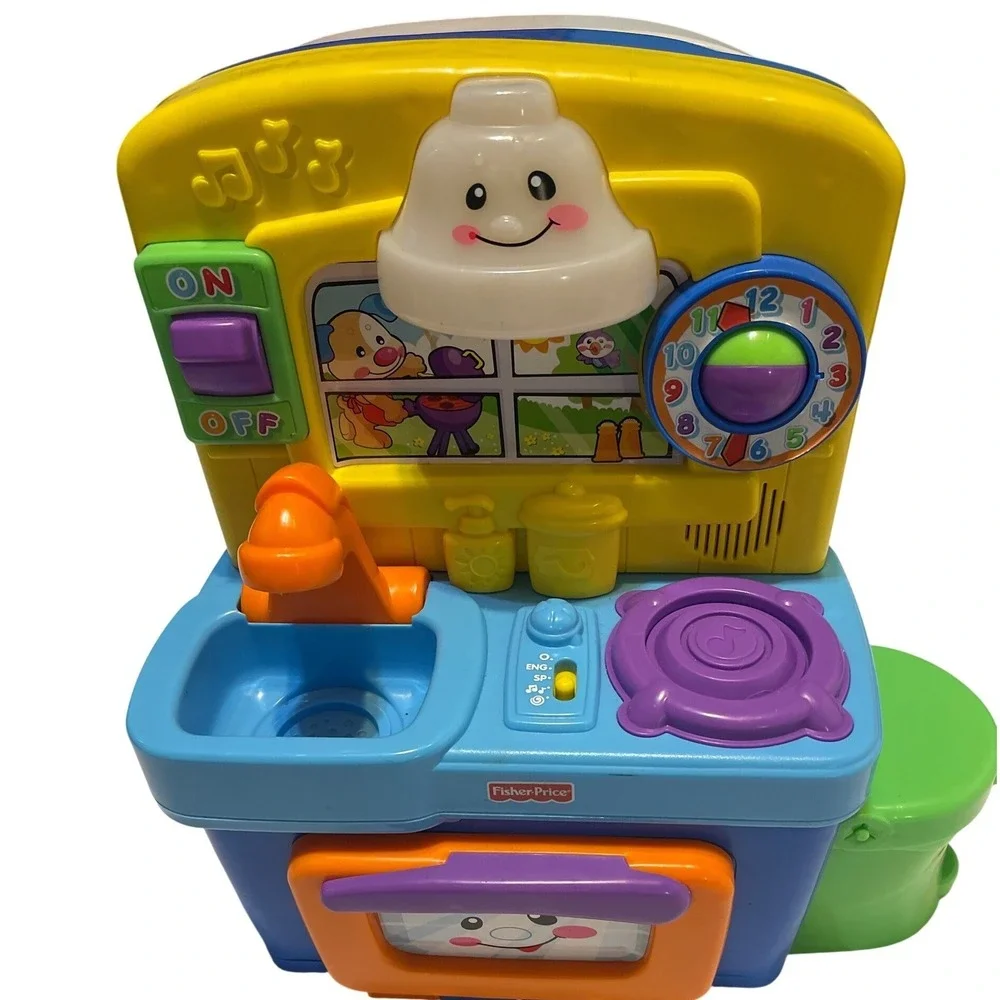 Fisher-Price Laugh & Learn Kitchen‎ Toddler Toy Bilingual Music Fun Tested